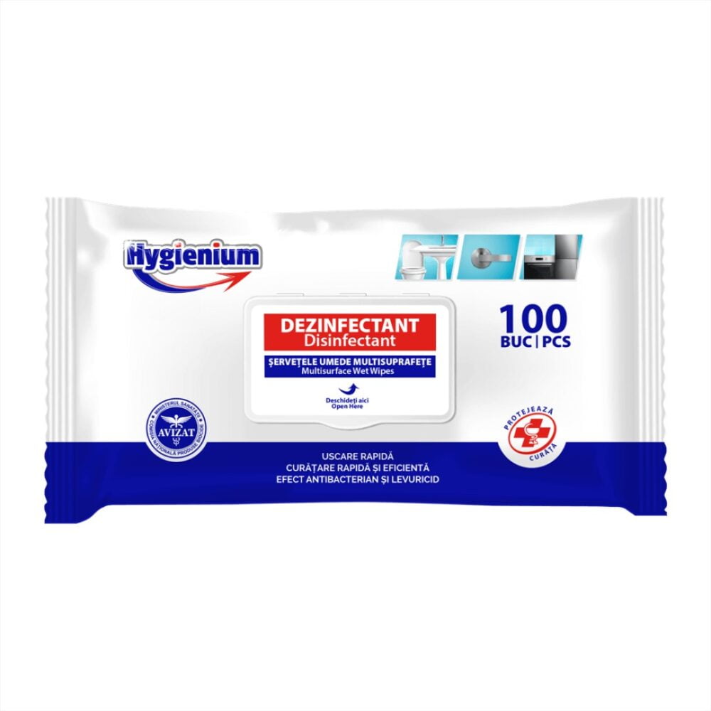 Hygiena Servetele Umede Multisuprafete 100 Buc