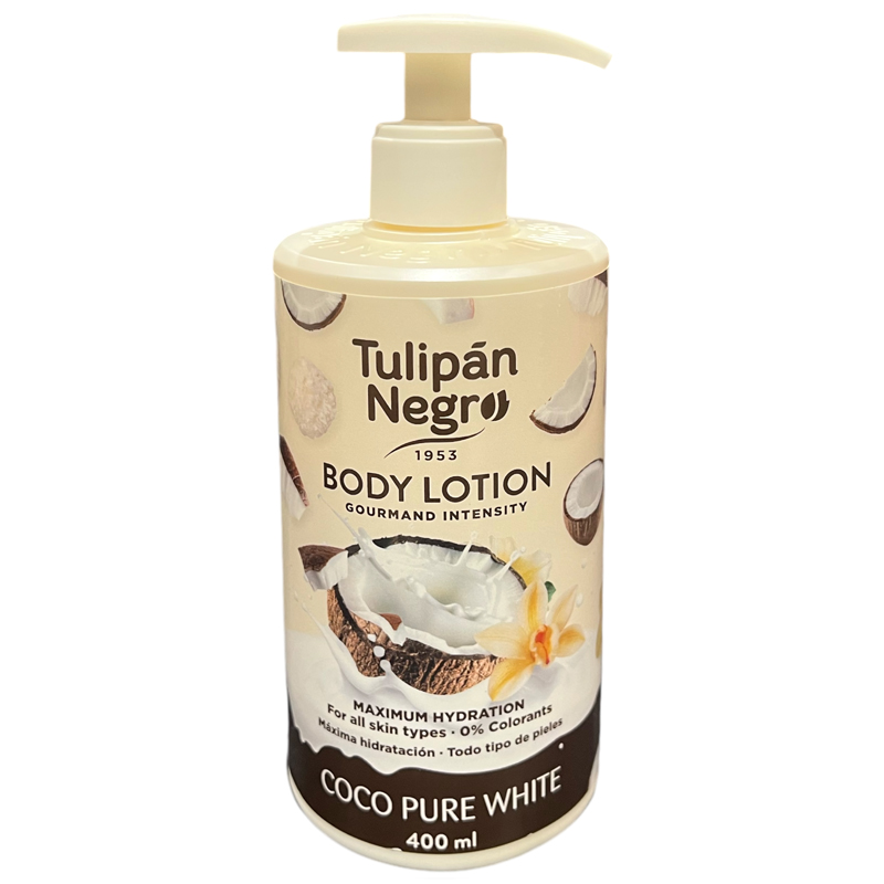 Tulipan Negro Lotiune Corp Cu Pompita Coco Pure White 400 Ml