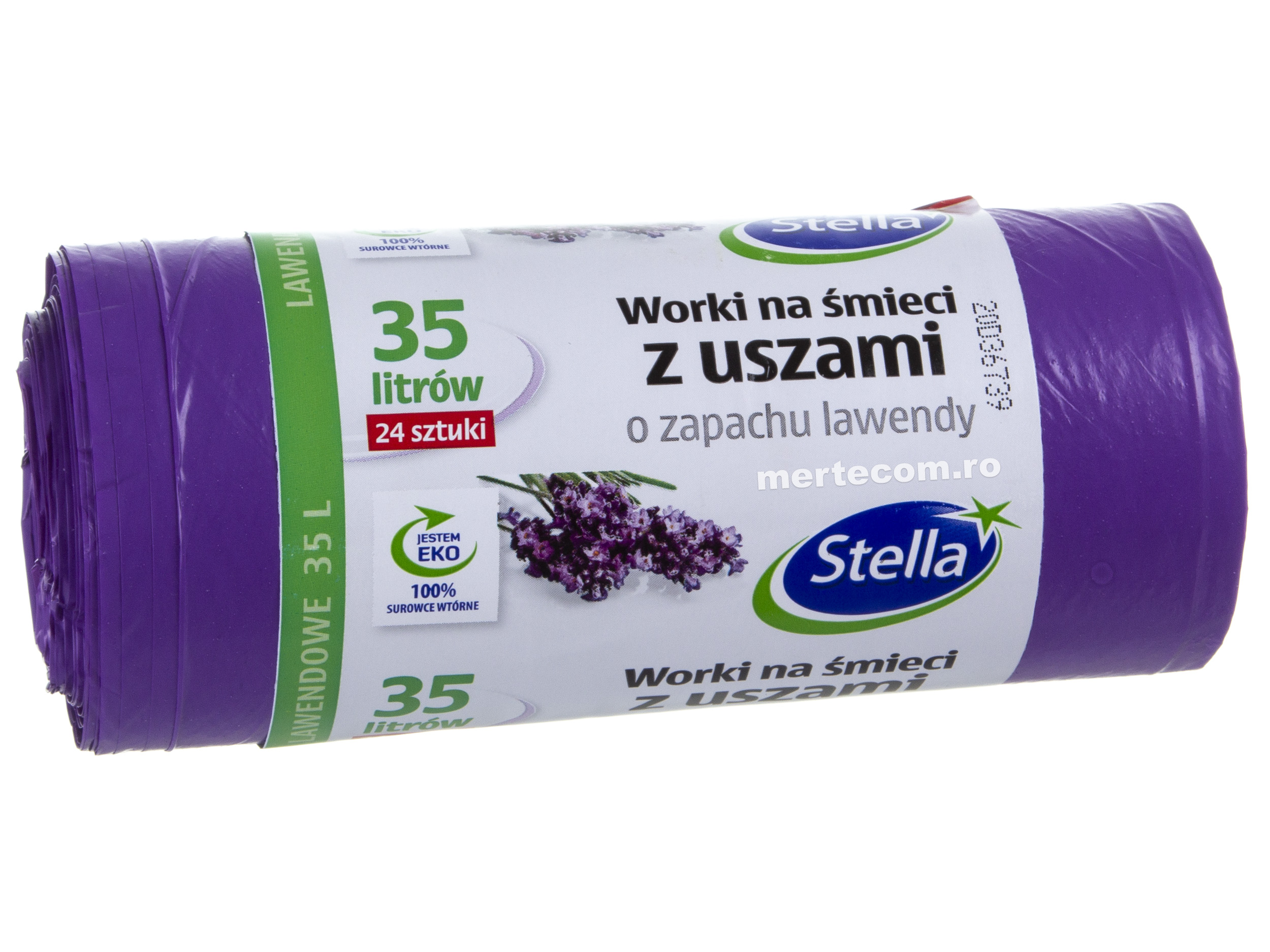 Stella Saci Menaj Ldpe Cu Urechi Lavanda 35l 24/Set 3561v1