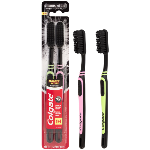 Colgate Perie Dinti Double Action Charcoal